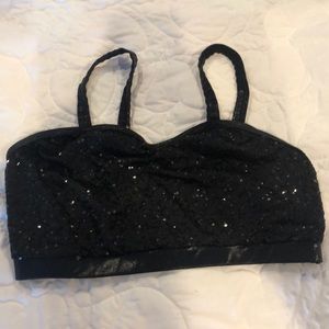 Black Sequins Bralette